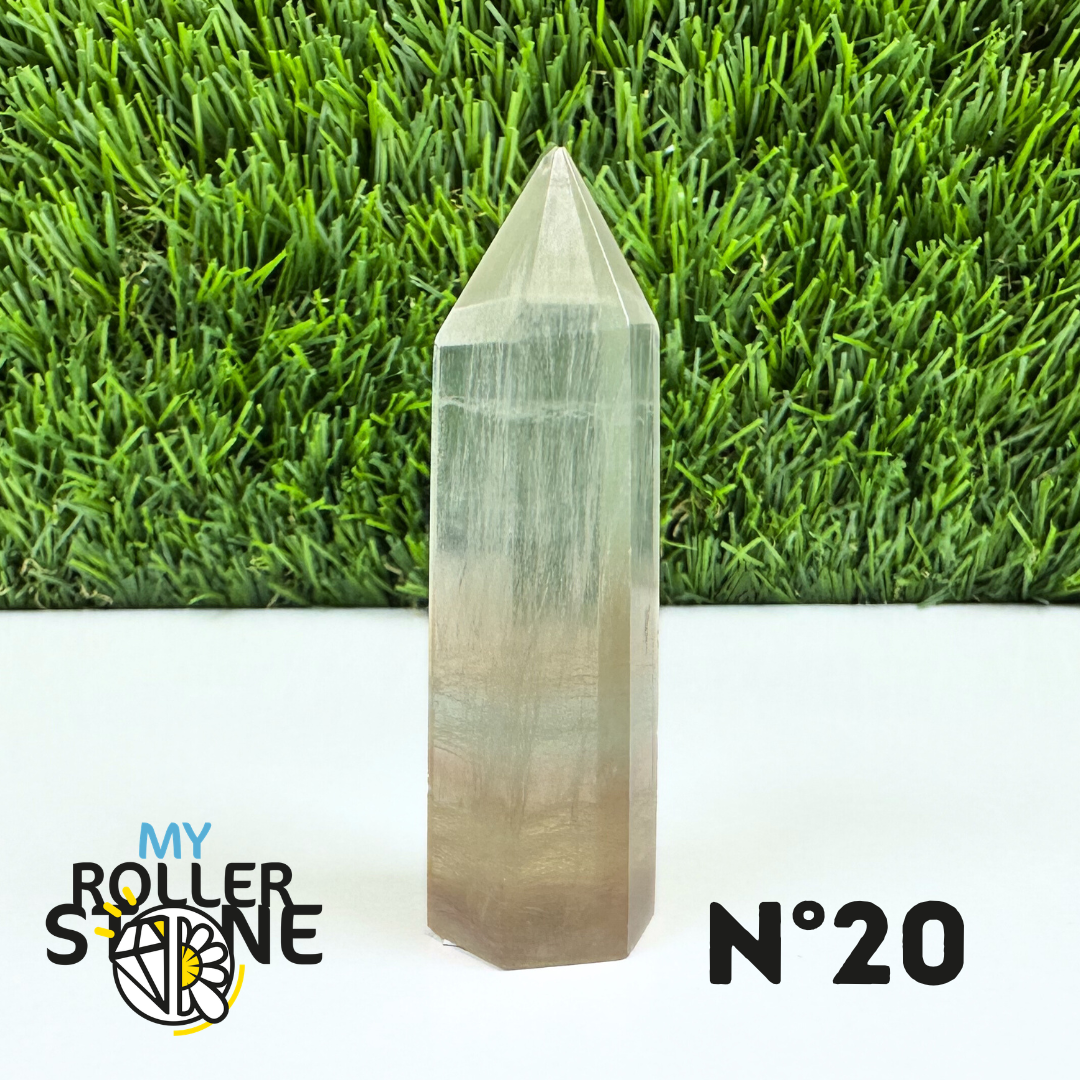 Pointes Pierre Fluorite Arc-en-Ciel Pastel