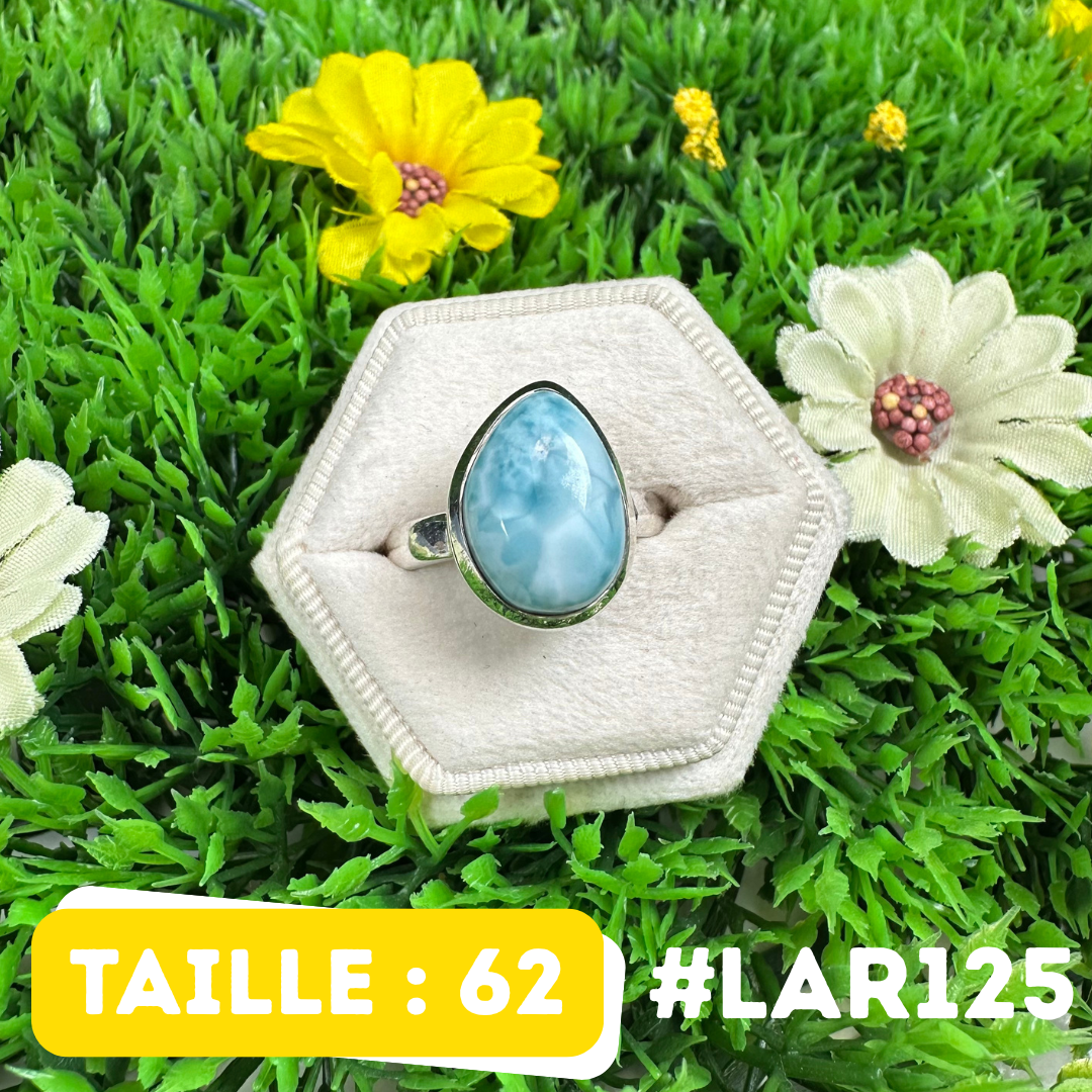 Bague Argent 925 Larimar #LAR125