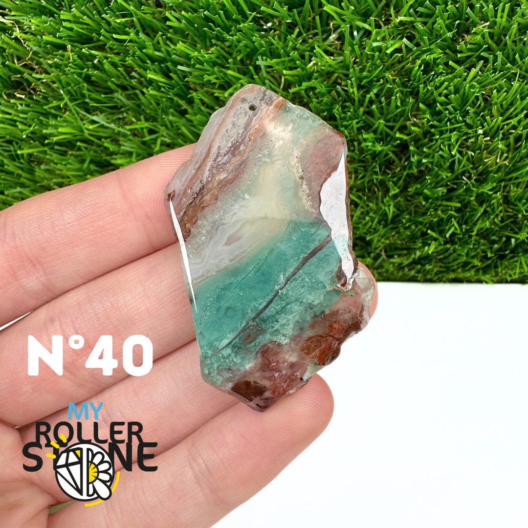 Pendentif Percé Aquaprase tranche 5A