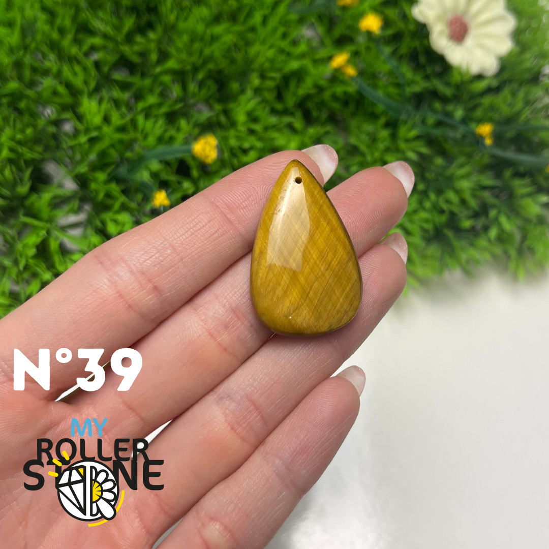 Pendentif Oeil de Tigre 5A percé