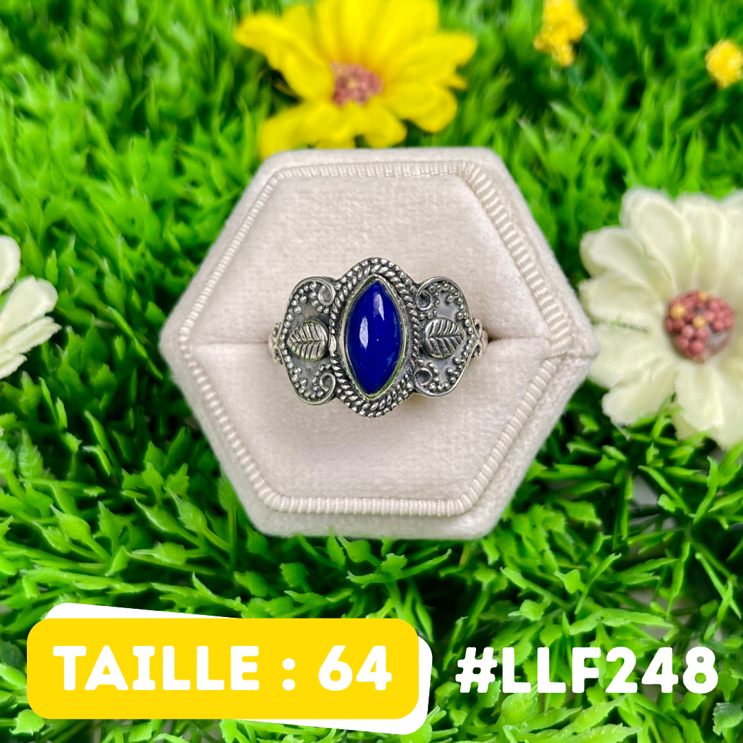 Bague Argent 925 Lapis Lazuli #LLF248