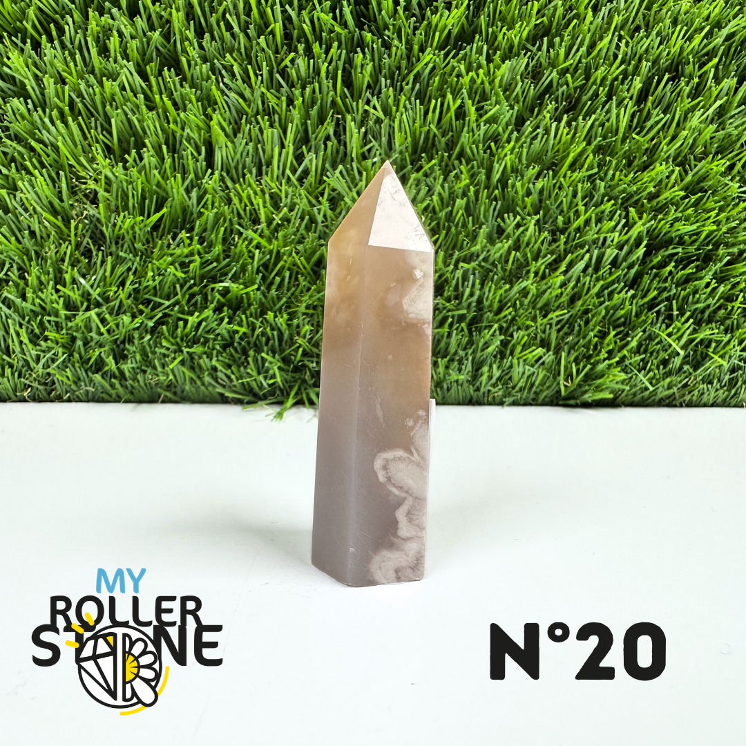 Pointes Pierre Agate Fleur