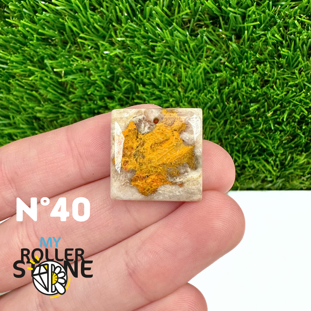 Pendentif Jaspe Bumblebee Néo 5A Percé