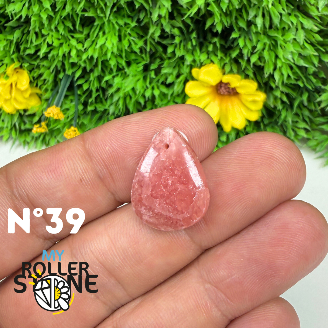 Pendentif percé Rhodochrosite Qualité gemme