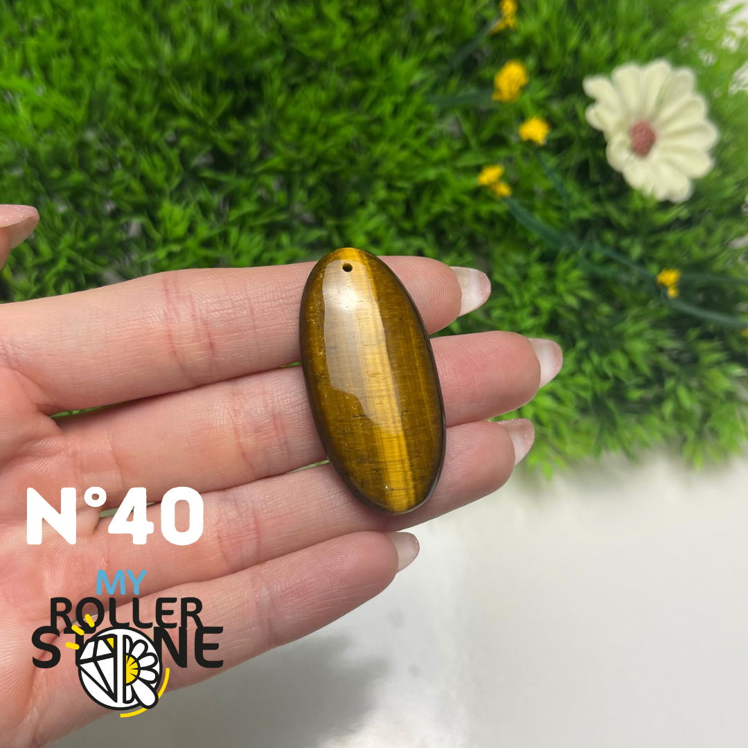 Pendentif Oeil de Tigre 5A percé