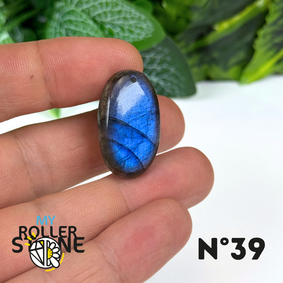 Pendentif Labradorite Blue fire percé 5A