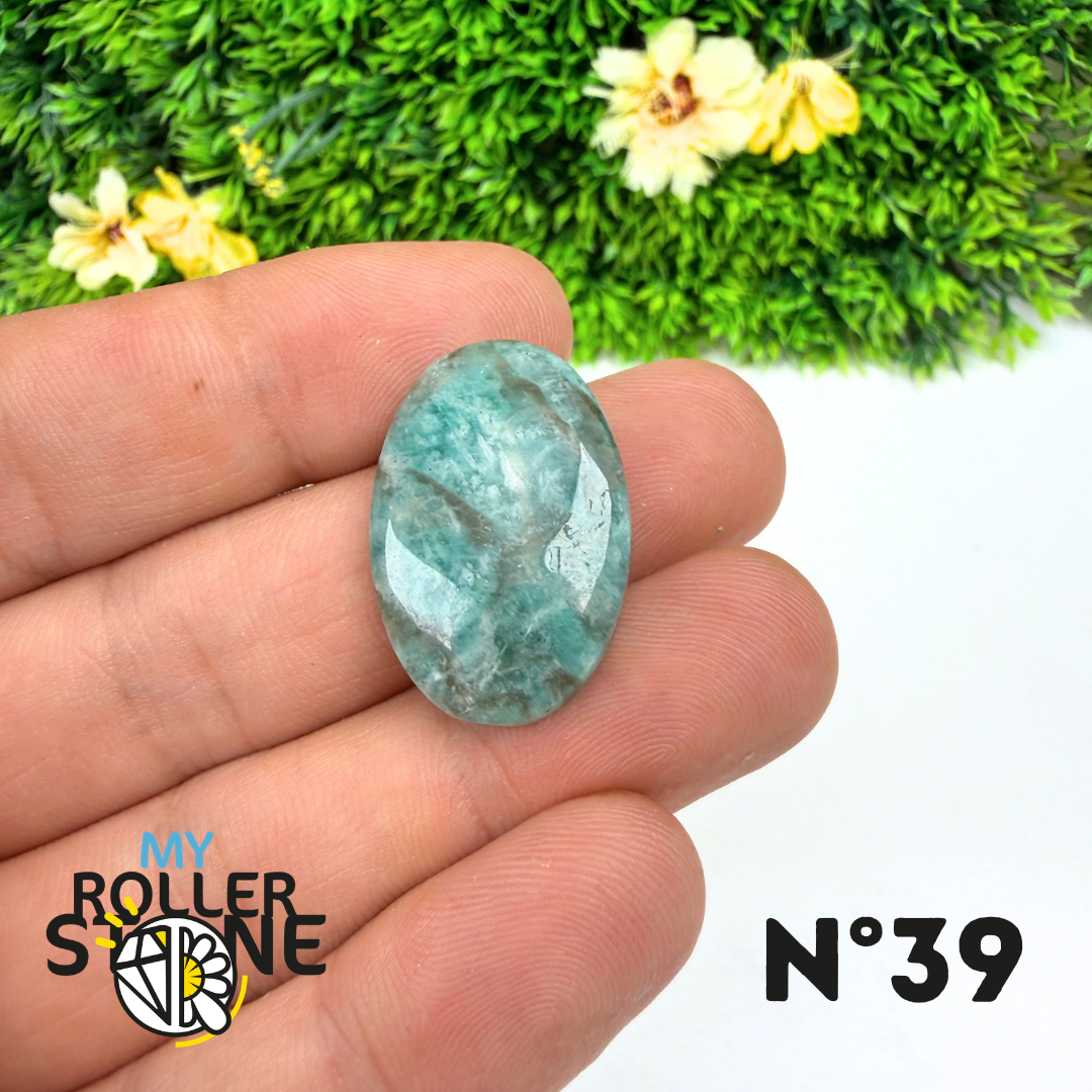 Pendentif Percé Amazonite et Quartz Fumé (Rare)