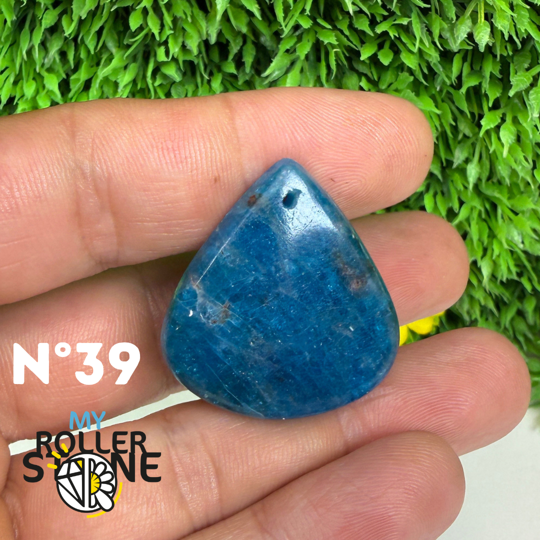 Pendentif Apatite bleue 3A