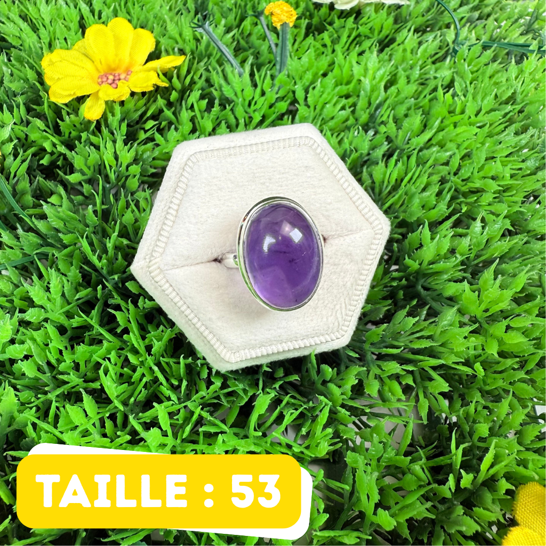 Bague Argent 925 Améthyste #240