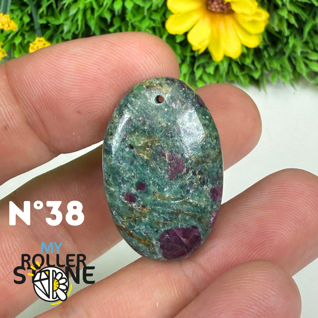 Pendentif percé Ruby Fushiste 5A