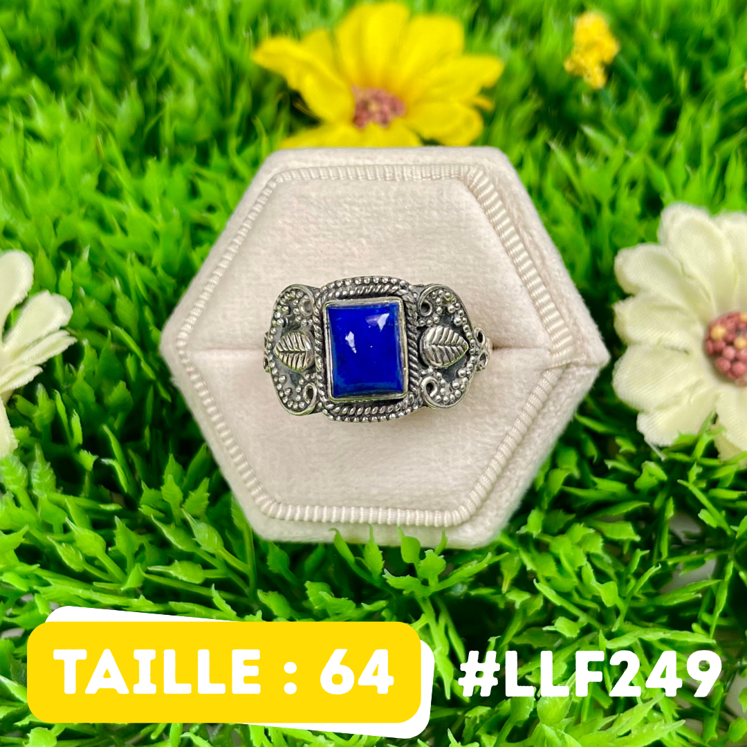 Bague Argent 925 Lapis Lazuli #LLF249