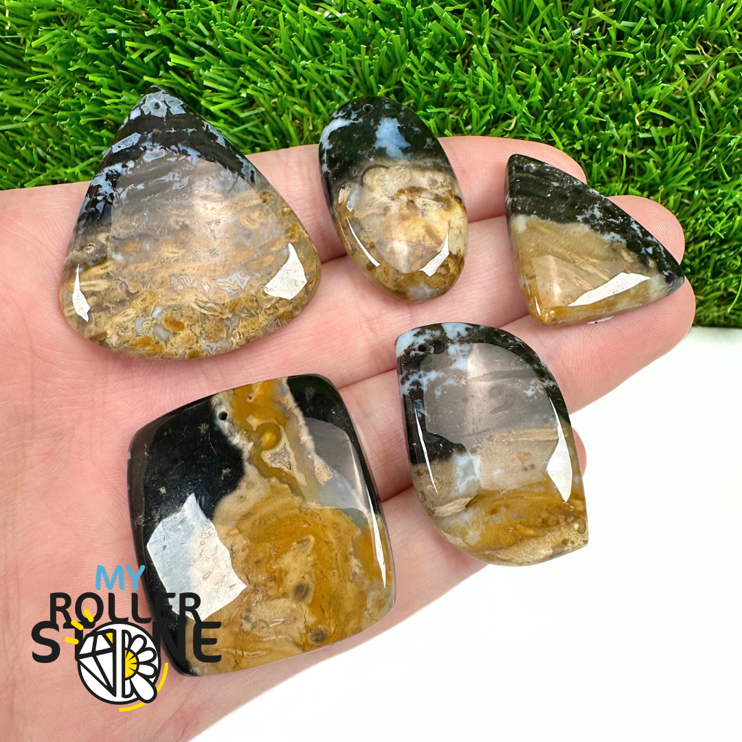 Pendentif Agate Racine de Palmier