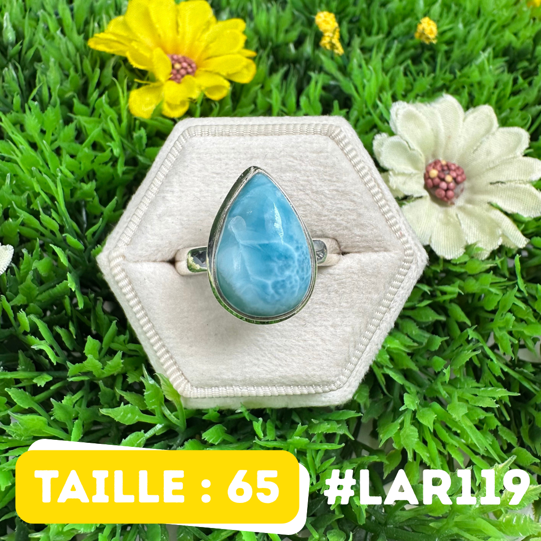 Bague Argent 925 Larimar #LAR119