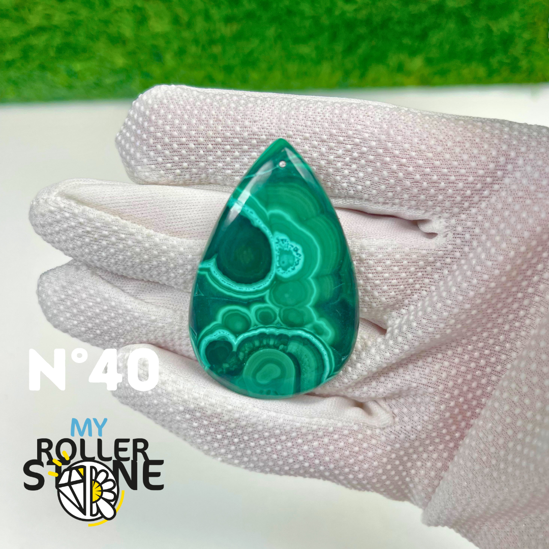 Pendentif Malachite 5A percé
