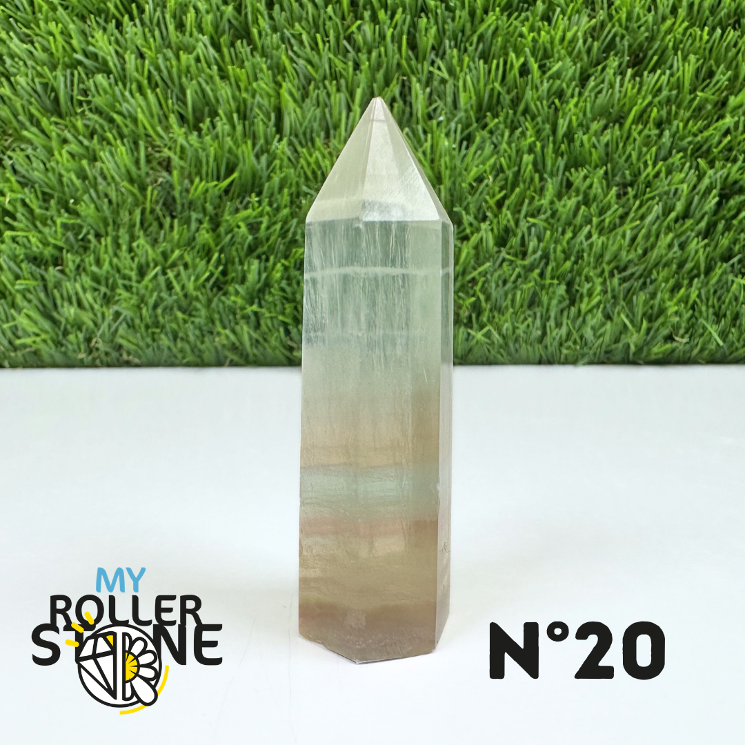 Pointes Pierre Fluorite Arc-en-Ciel Pastel