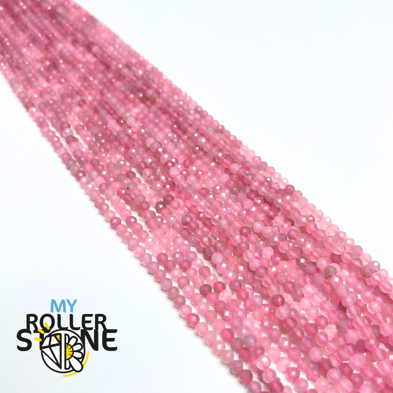 Perle Facettée Quartz Rose de Madagascar 3A 3 MM