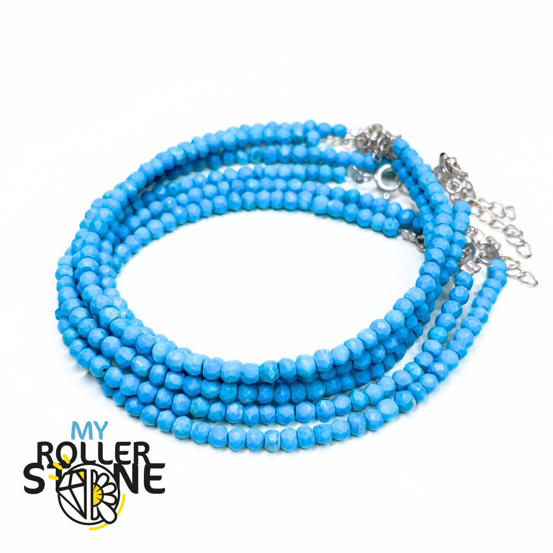 Bracelet Facetté Turquoise Kingman