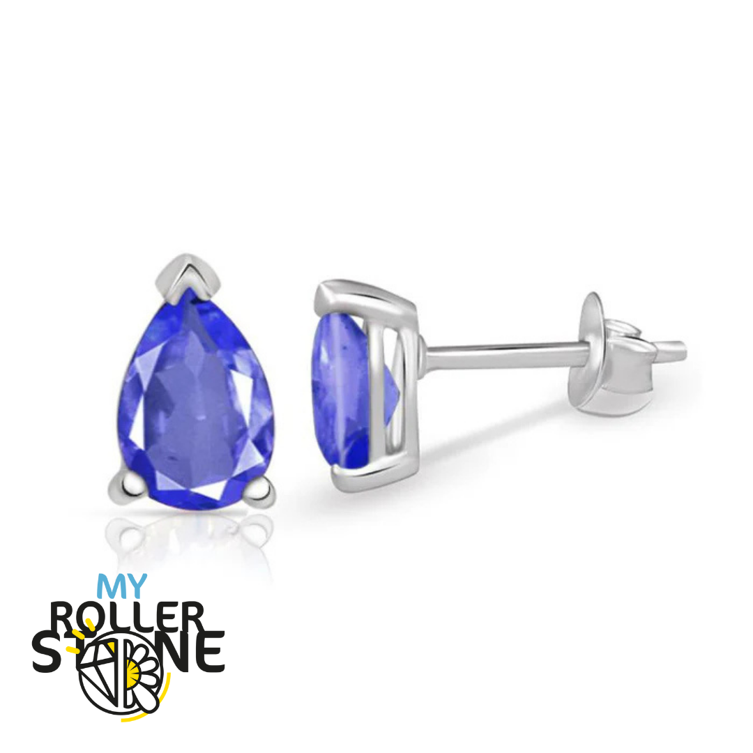 Boucles d&#39;oreilles Iolite Poire 3X5 MM