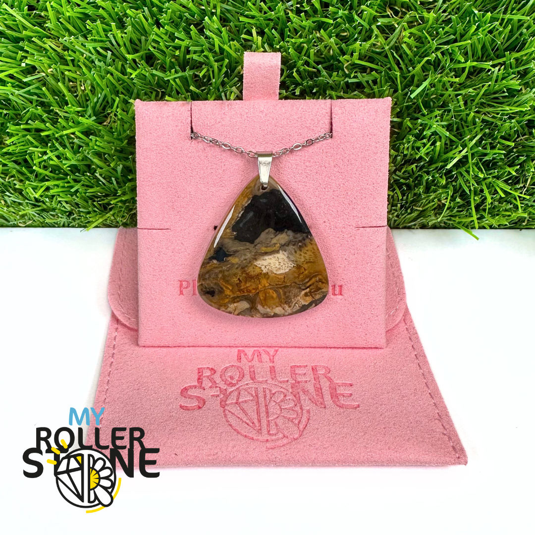 Pendentif Agate Racine de Palmier