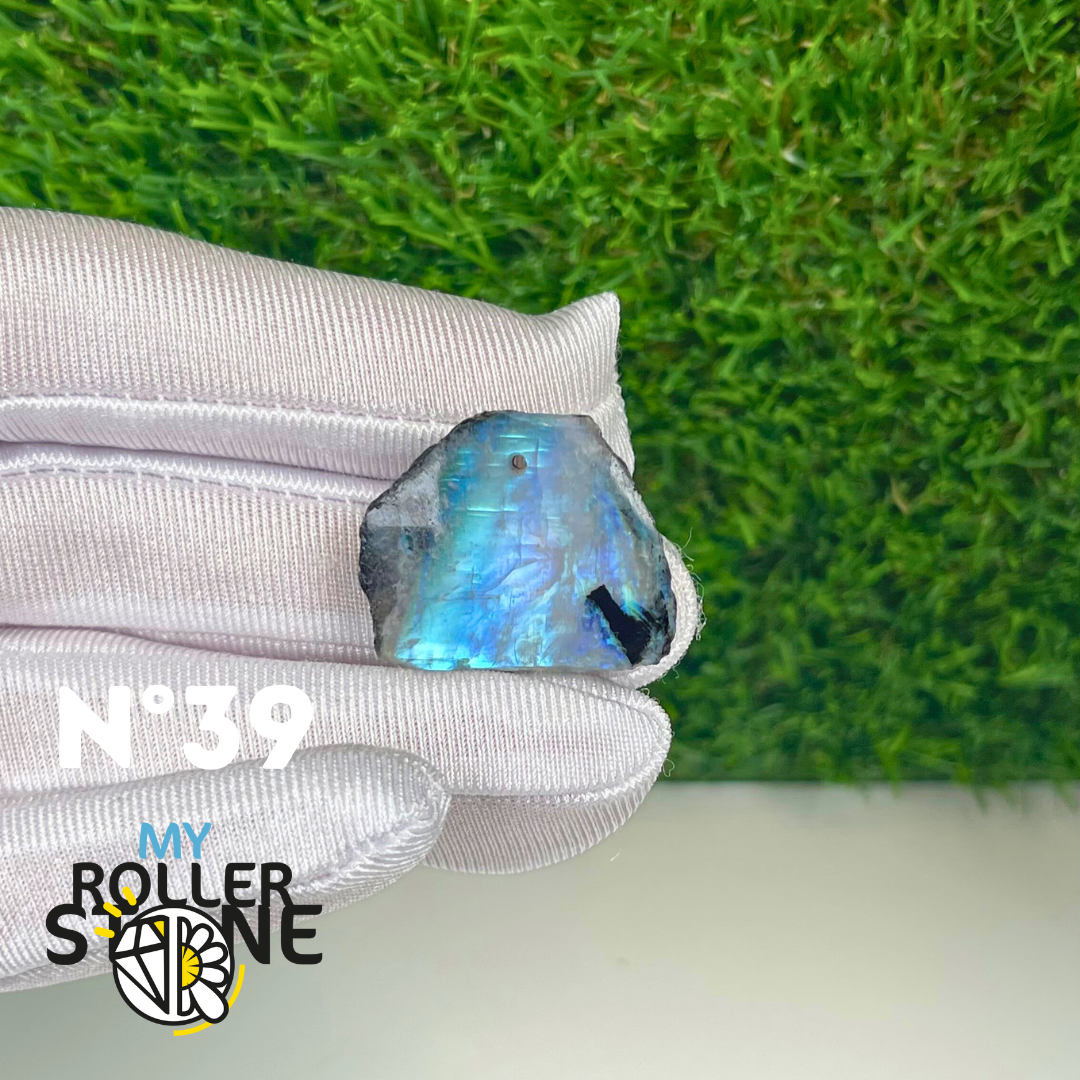 Pendentif Percé Pieristérite tranche semi brute 5A