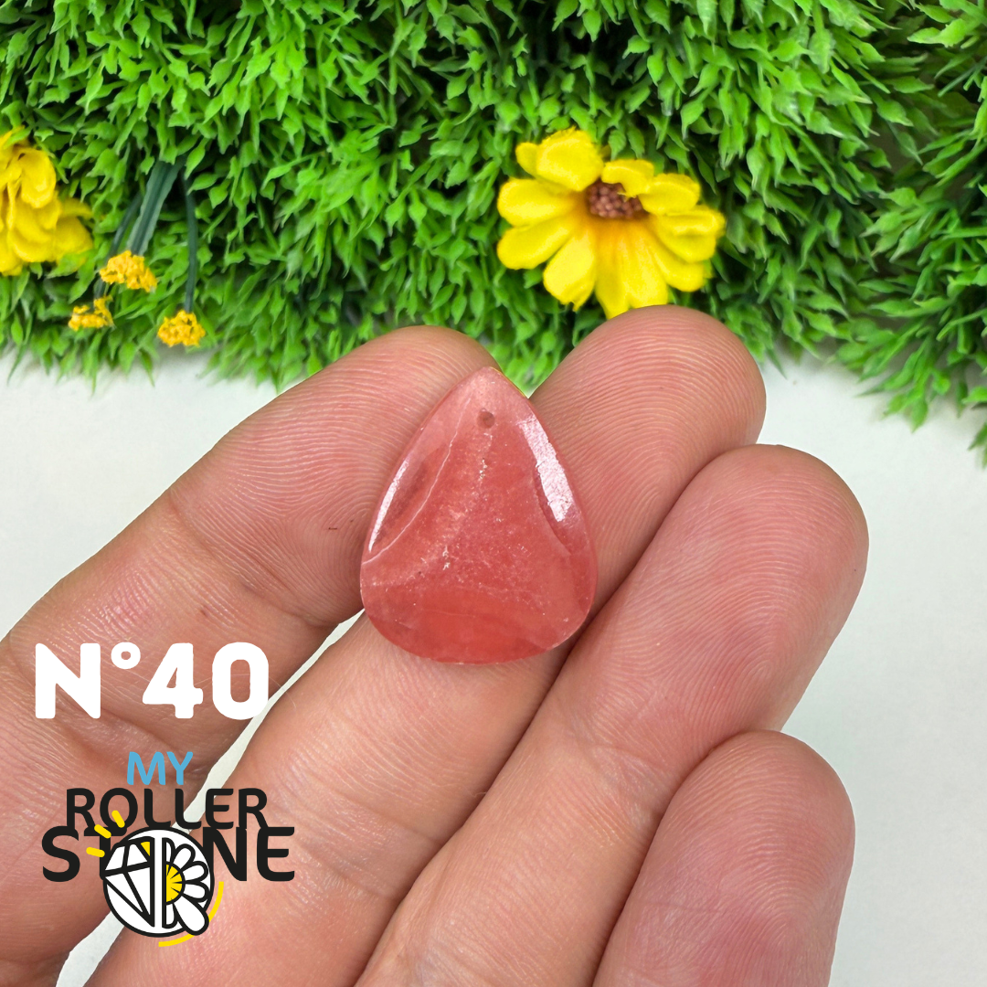 Pendentif percé Rhodochrosite Qualité gemme