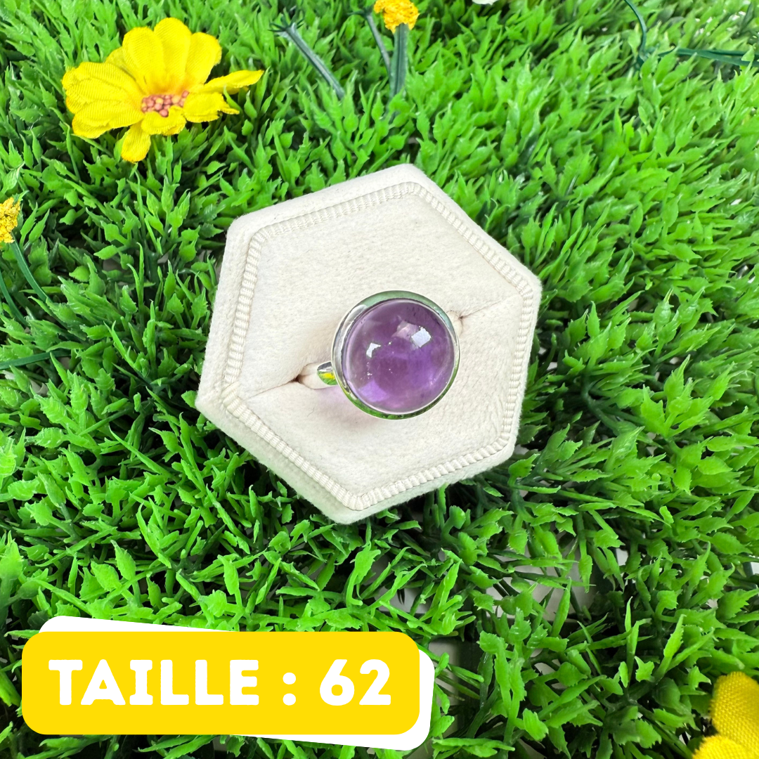 Bague Argent 925 Améthyste #241