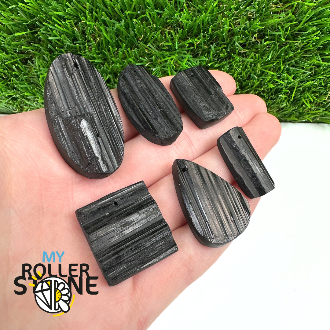 Pendentif Perce Tourmaline Noire 5A