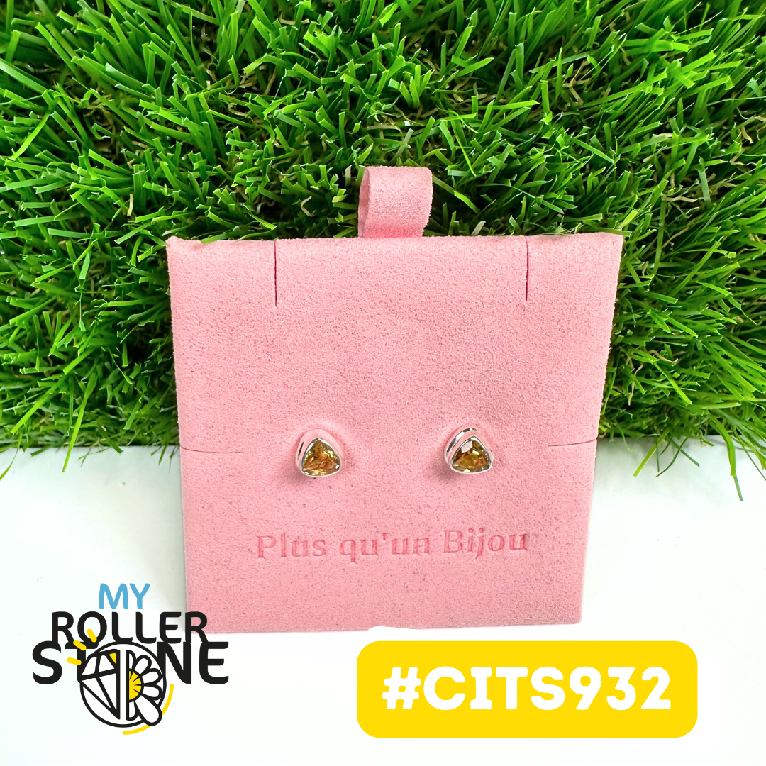 Boucles d'Oreilles Argent 925 Citrine #CITS932