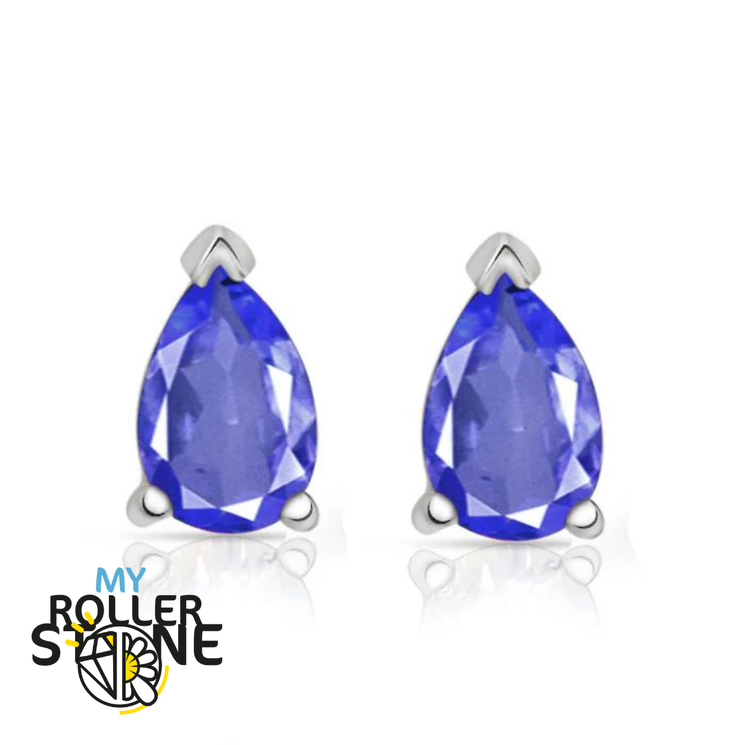 Boucles d&#39;oreilles Iolite Poire 3X5 MM