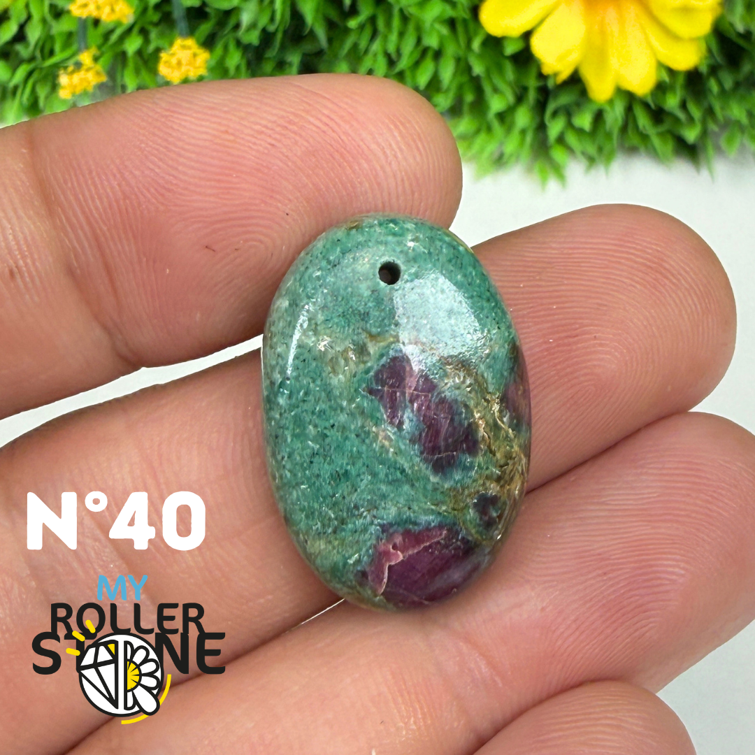 Pendentif percé Ruby Fushiste 5A