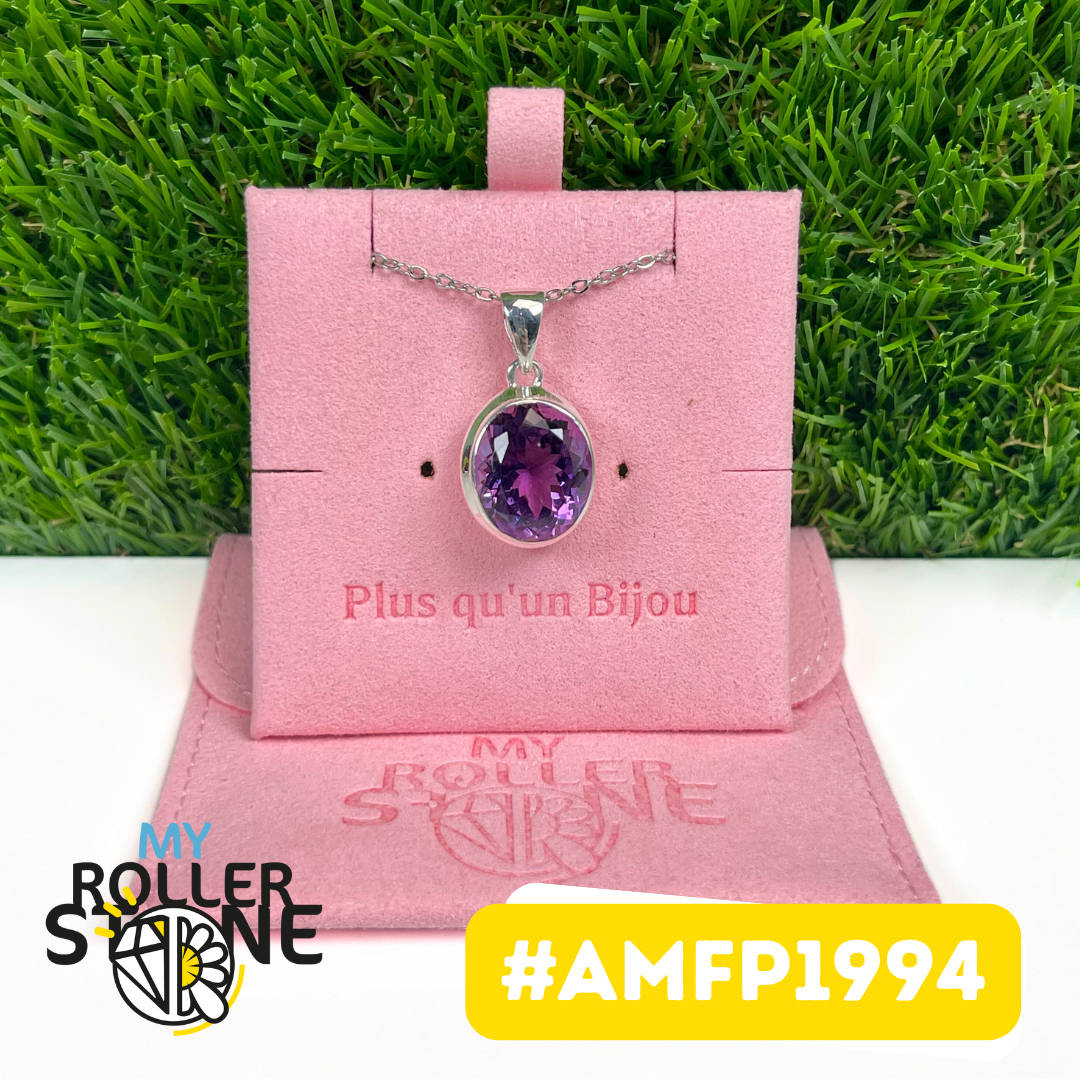 Pendentif Argent 925 Améthyste Facettée #AMFP1994