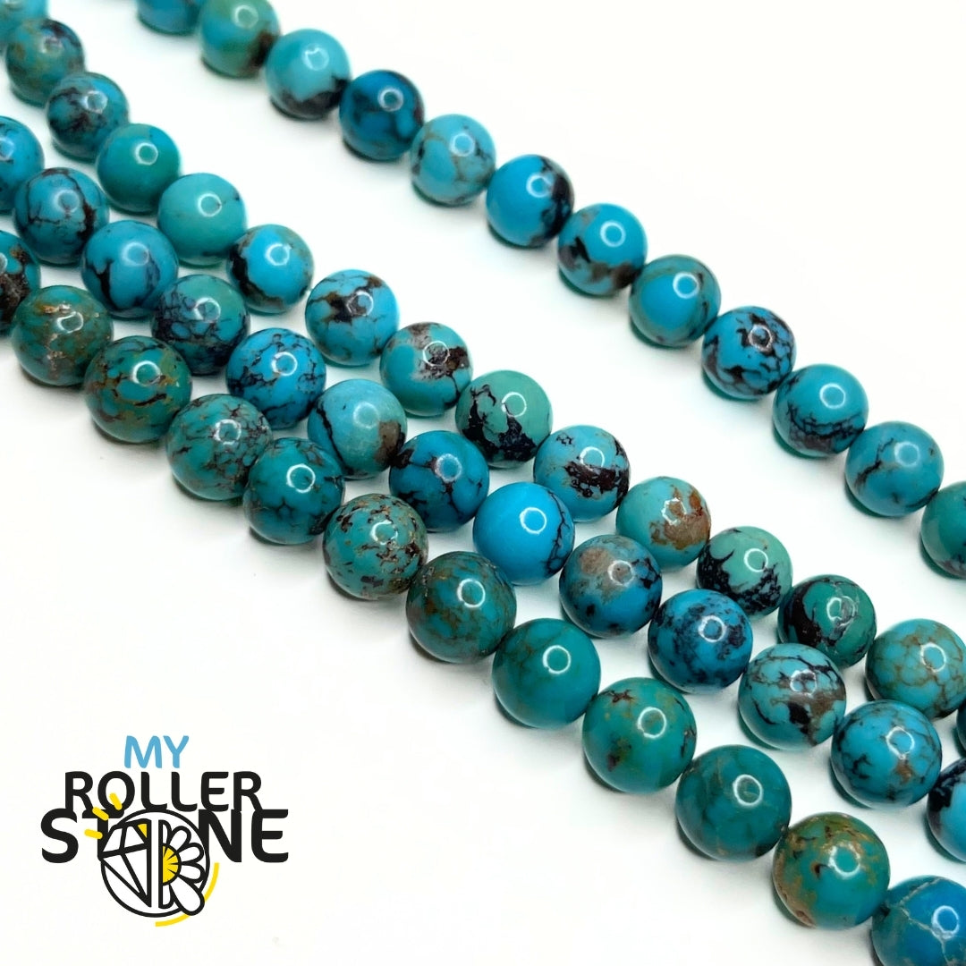 Perle Turquoise Ronde 8 MM