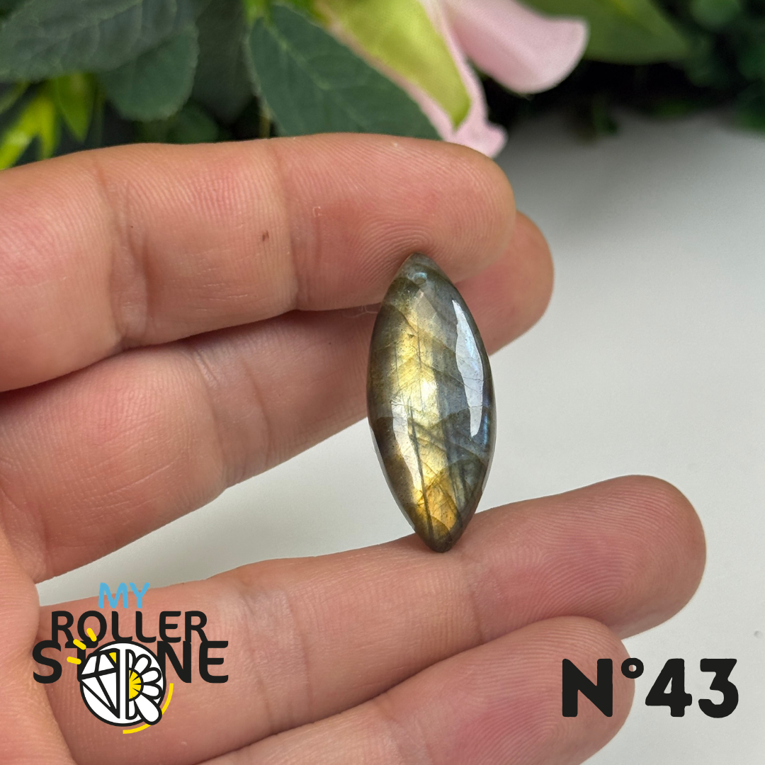 Pendentif Percé Labradorite Multi Fire 5A