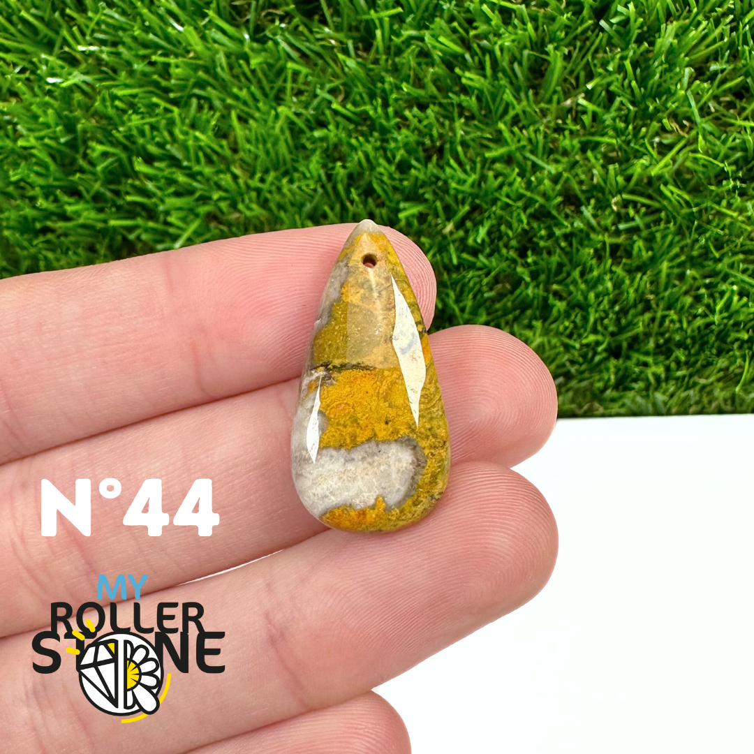 Pendentif Jaspe Bumblebee Néo 5A Percé