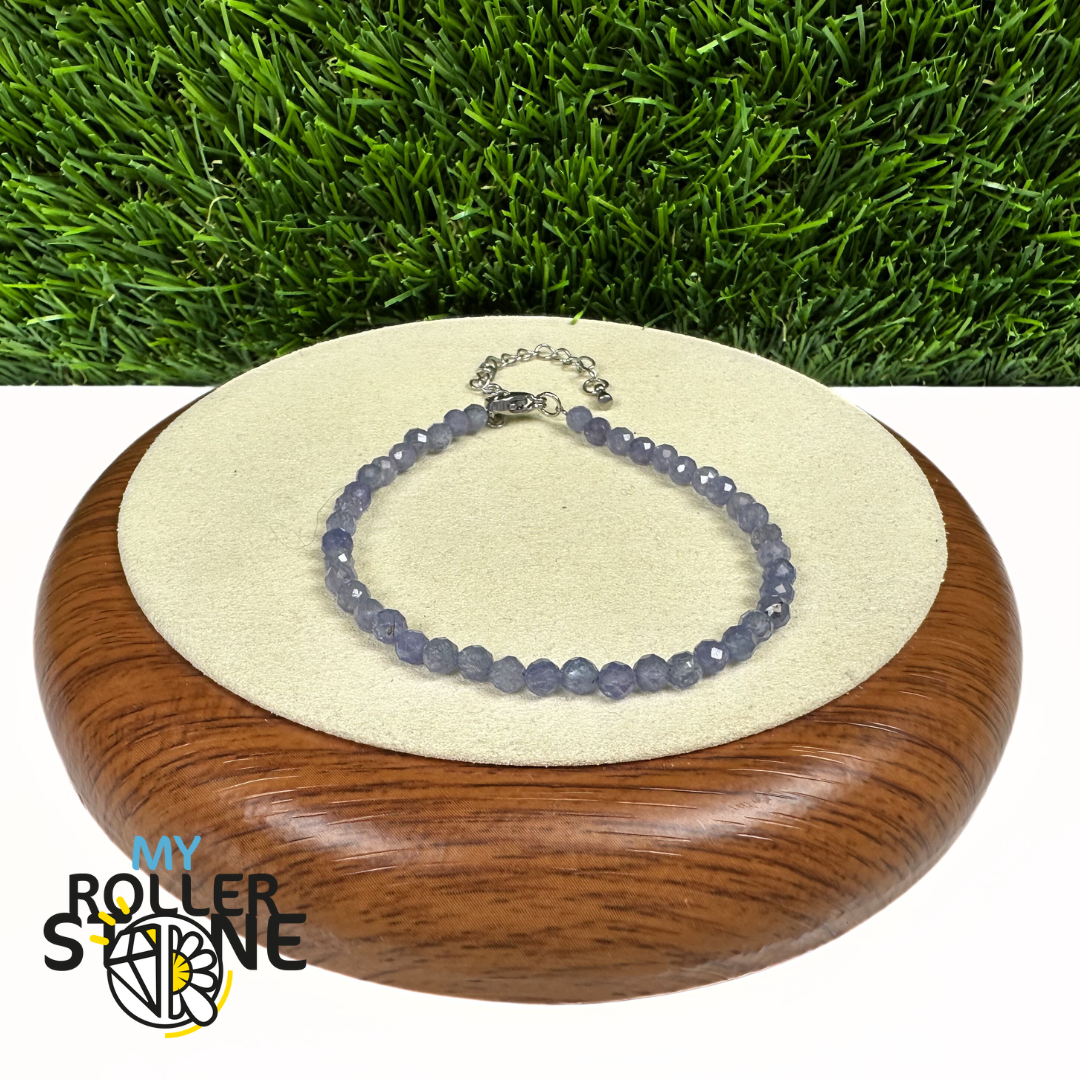 Bracelet Tanzanite fermoir Acier Inoxidable