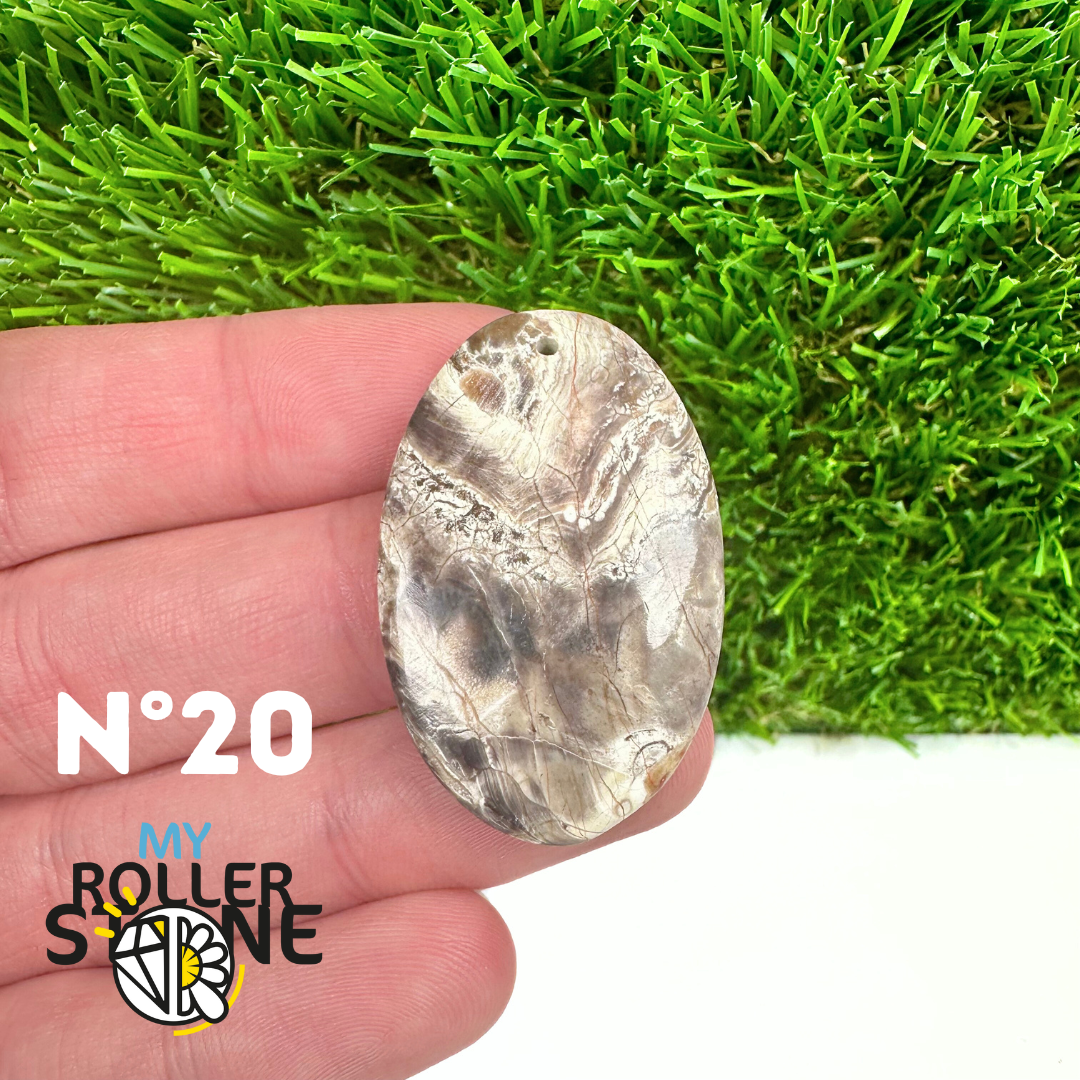 Pendentif Jaspe Polychrome