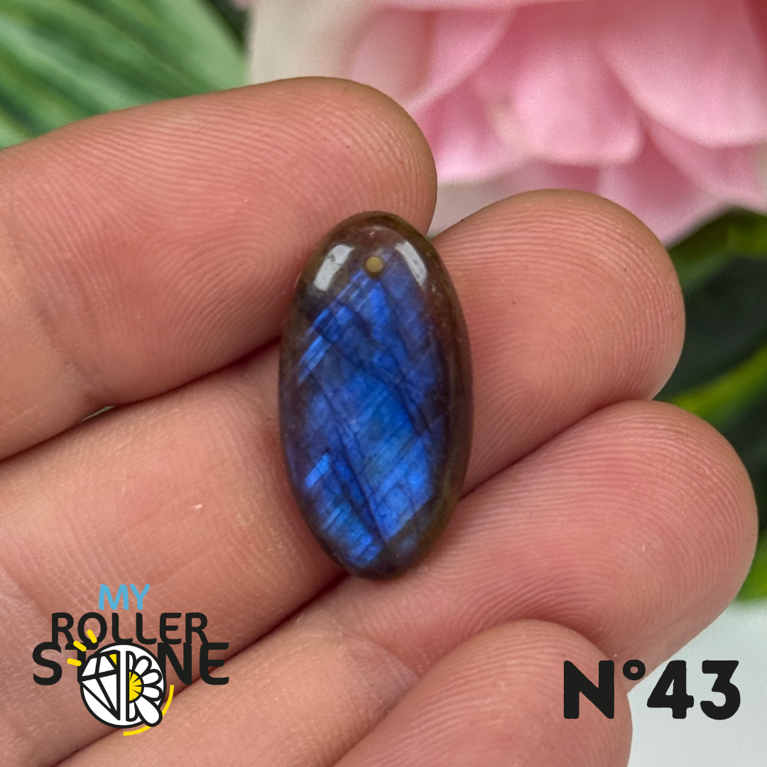 Pendentif Labradorite Blue fire percé 5A