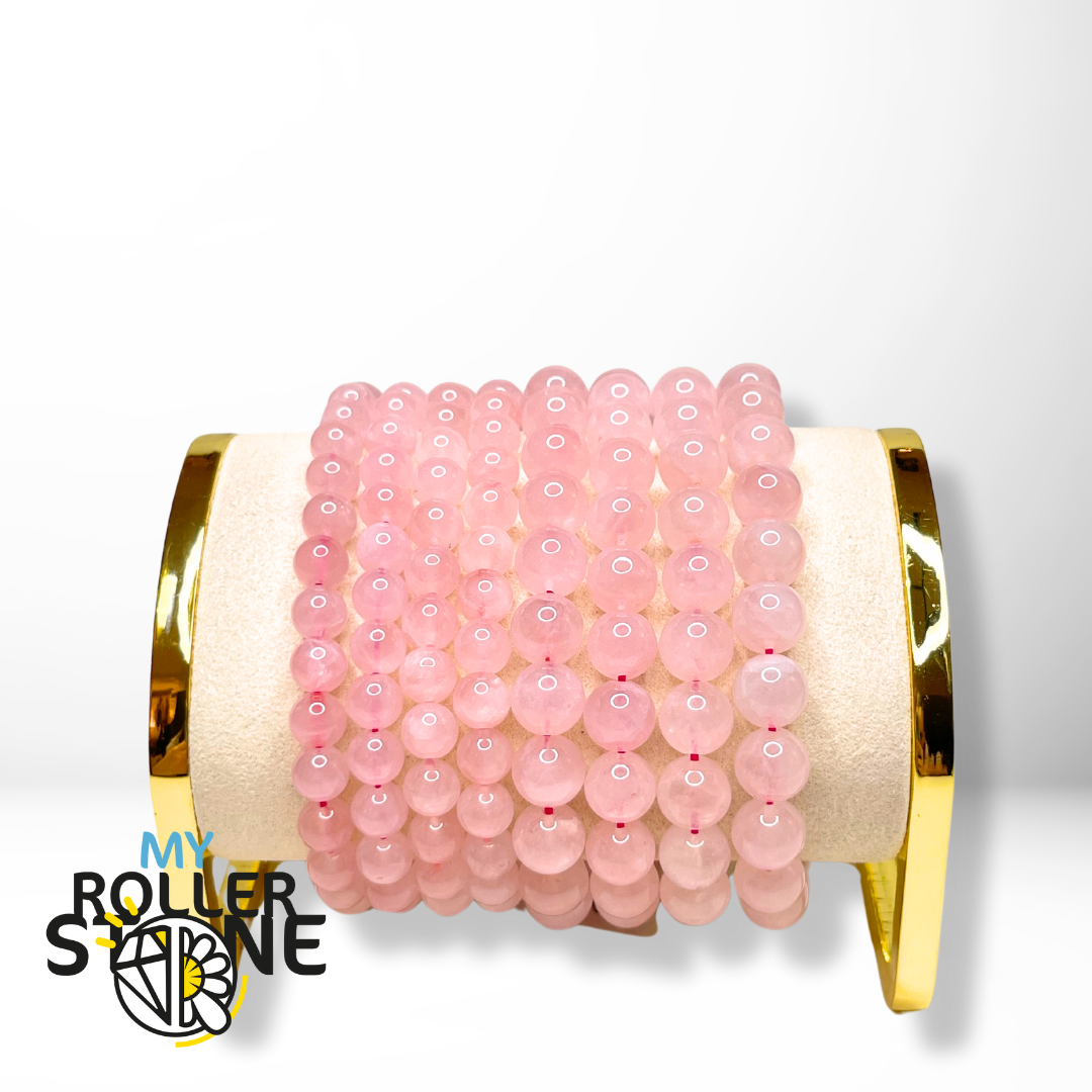 Bracelet Quartz Rose de Madagascar 5A