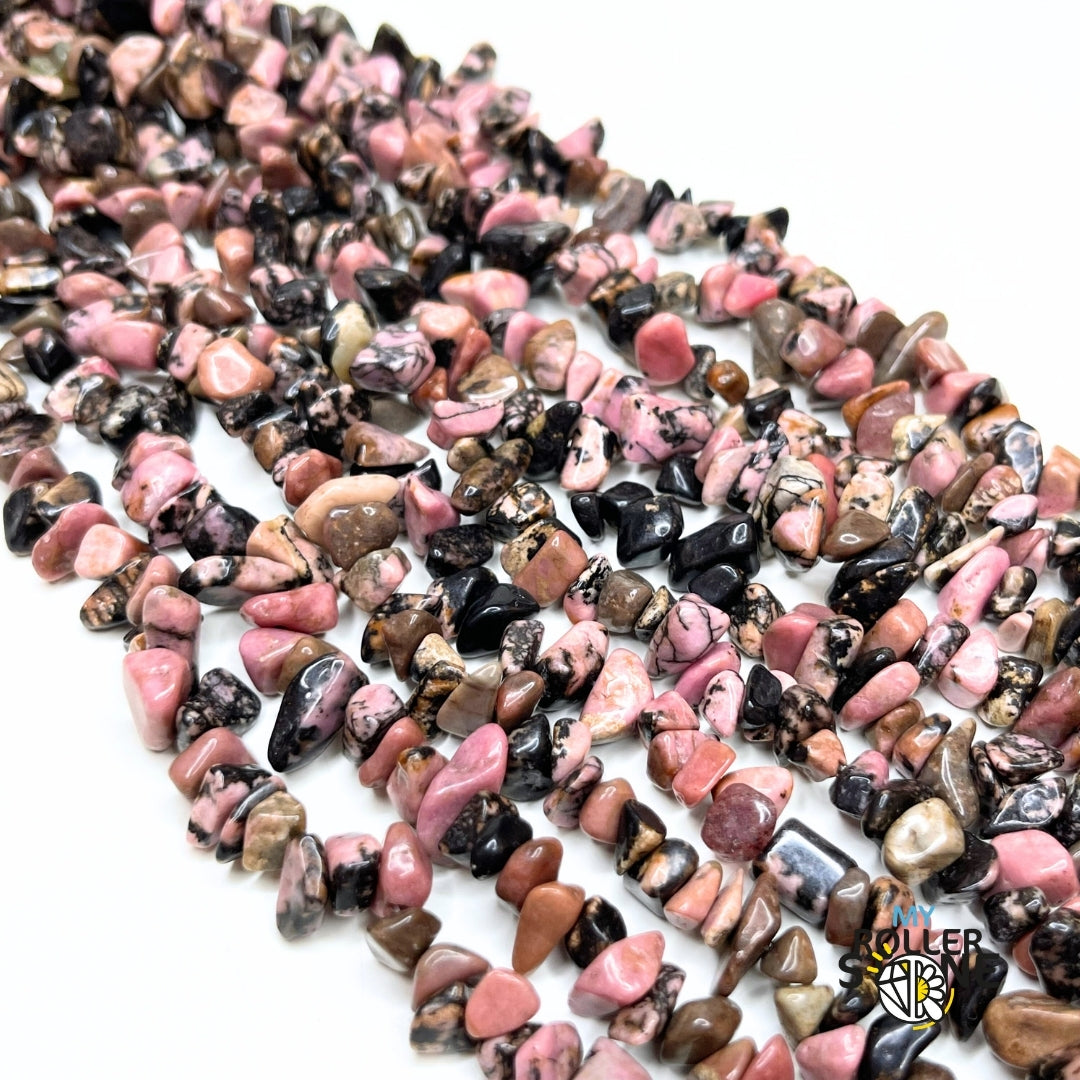 Perle Chips en Rhodonite Australienne 80 CM