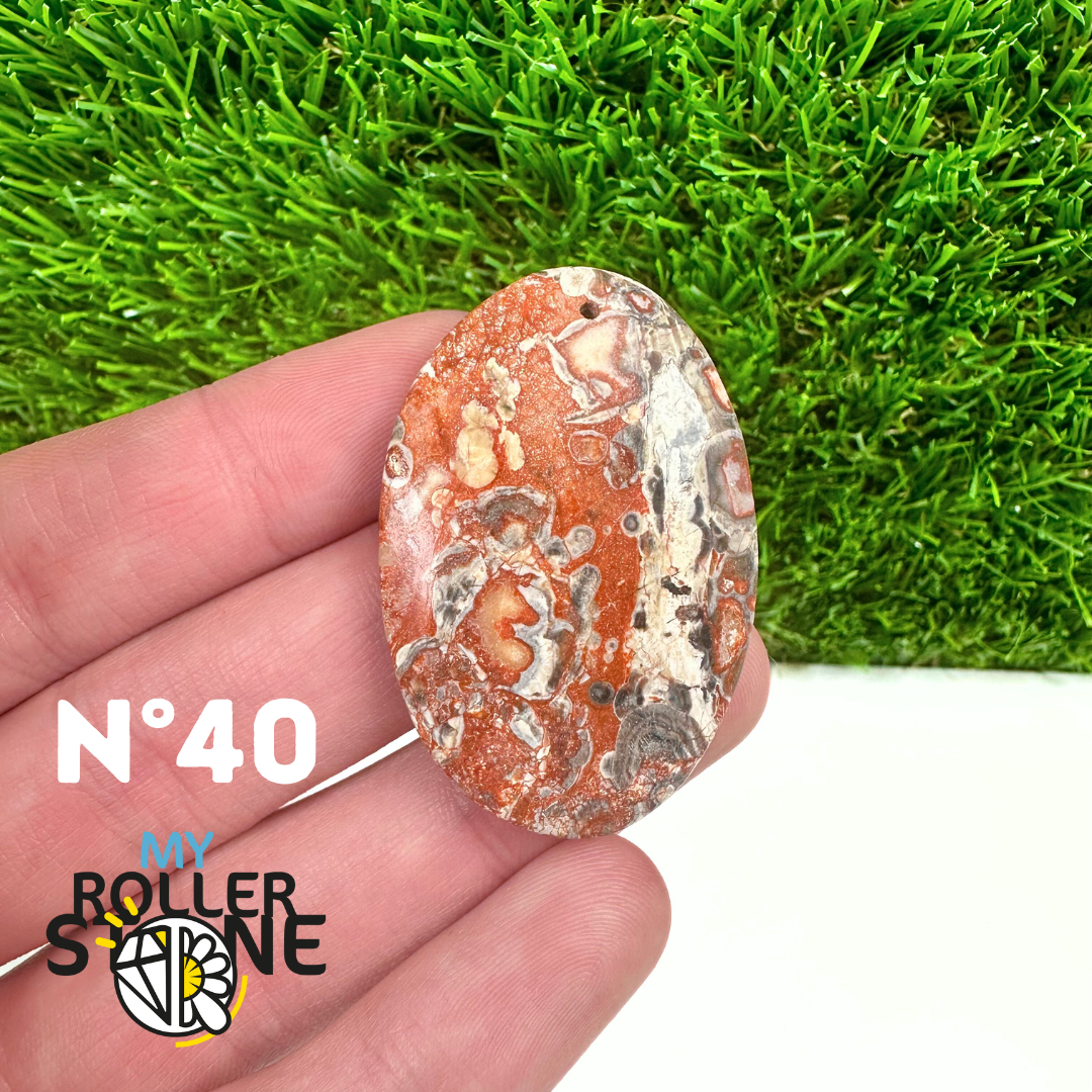 Pendentif Jaspe Polychrome