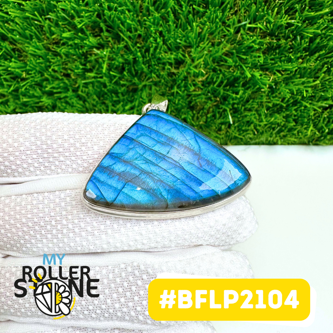 Pendentif Labradorite Blue Fire Argent 925 #BFLP2104