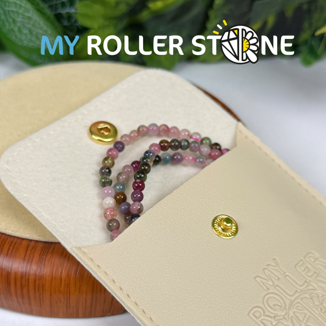 Bracelet perle Triple Tourmaline multicolore 4mm
