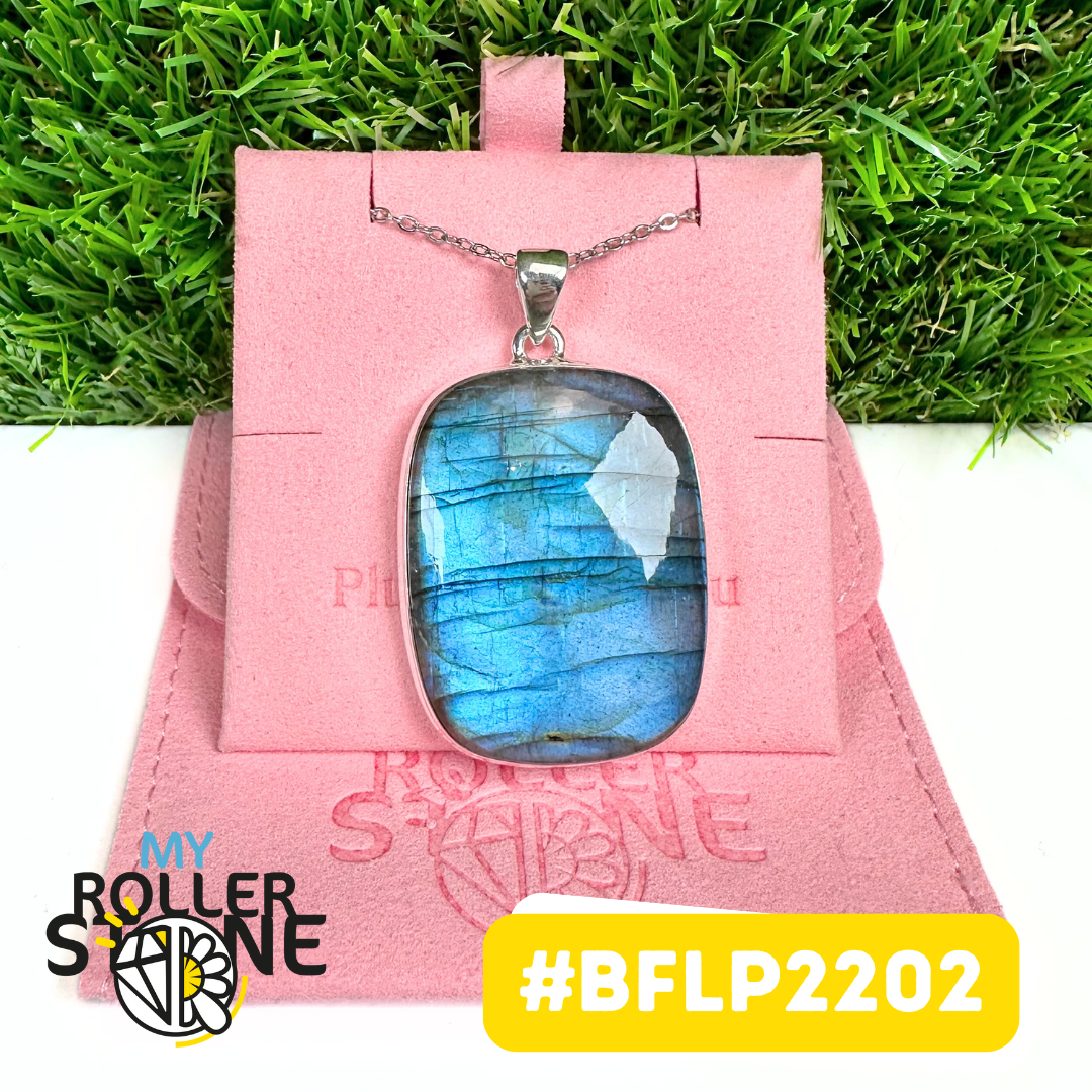 Pendentif Labradorite Blue Fire Argent 925 #BFLP2202