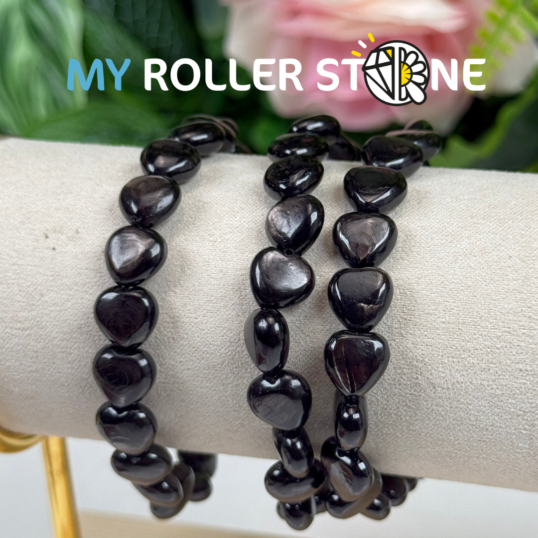 Bracelet Coeur Hypersthène
