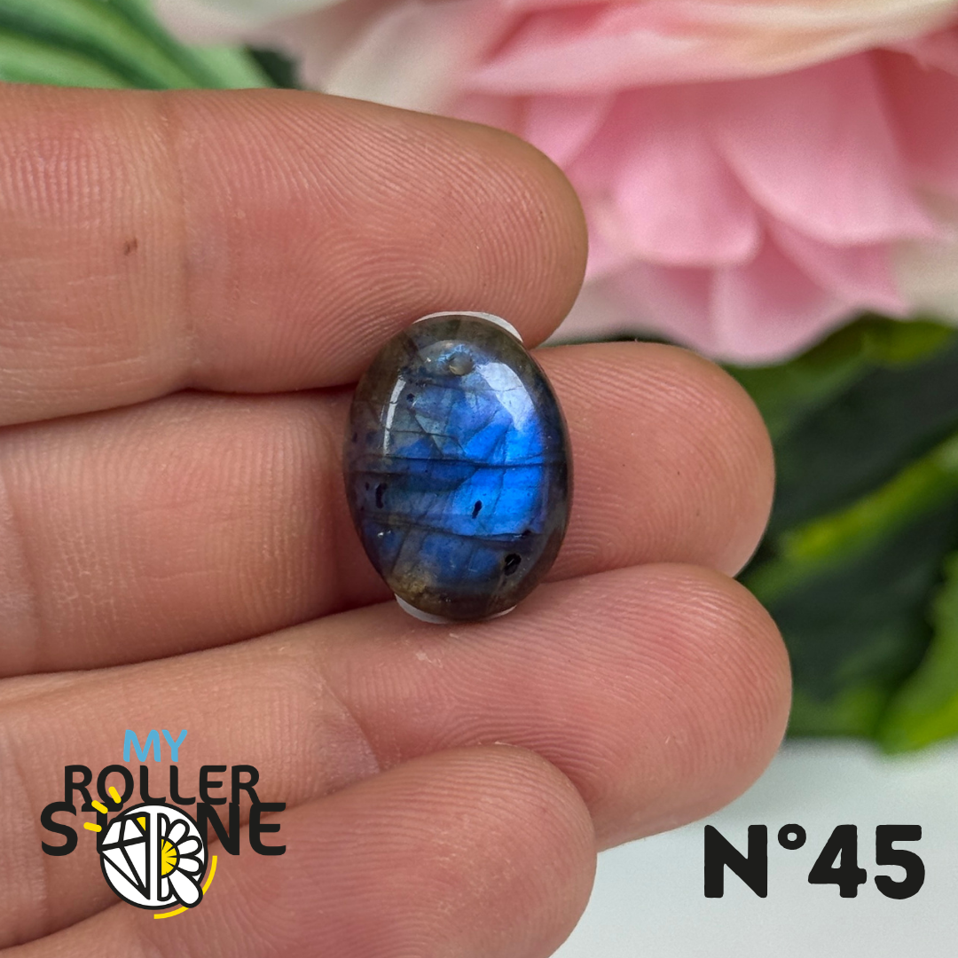 Pendentif Labradorite Blue fire percé 5A