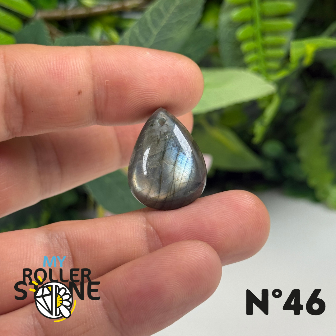 Pendentif Percé Labradorite Multi Fire 5A
