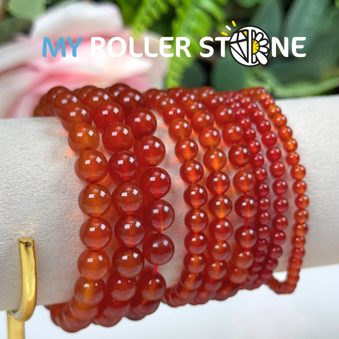 Bracelet en Agate Rouge 5A
