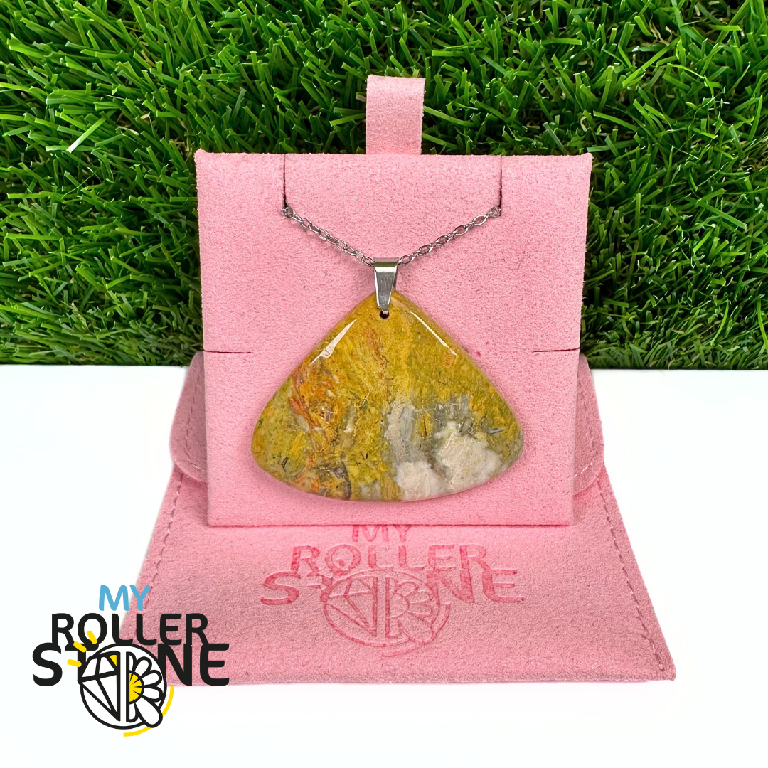 Pendentif Jaspe Bumblebee Néo 5A Percé