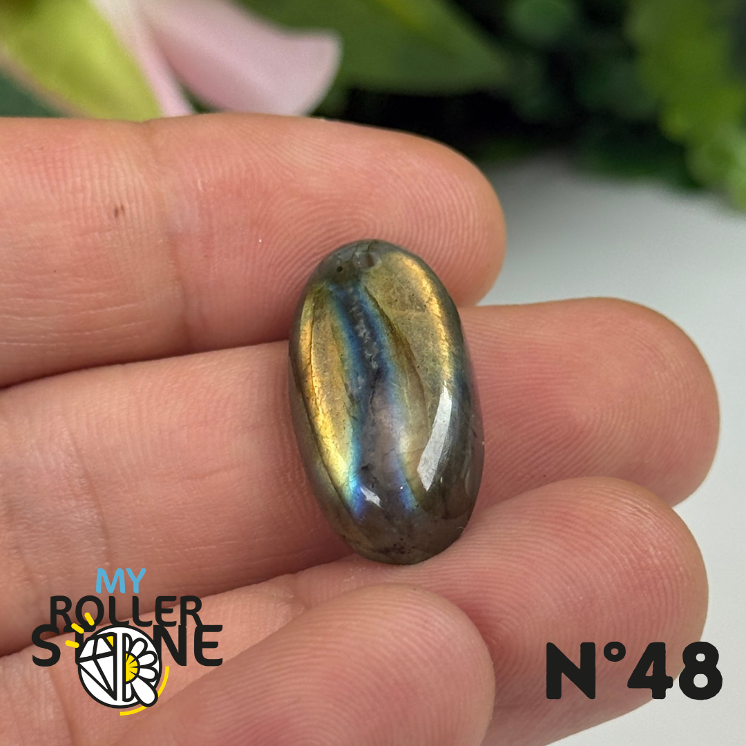 Pendentif Percé Labradorite Multi Fire 5A