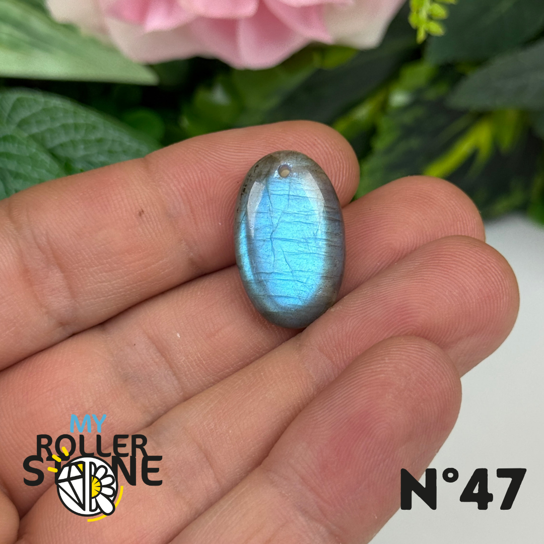 Pendentif Labradorite Blue fire percé 5A